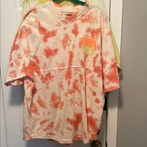 2 Women’s Tie-Dye T-Shirt - Orange &  and Yellow both Size M From Spirit Jersey